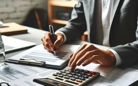 Green Formal Accounting and Finance Business Logo